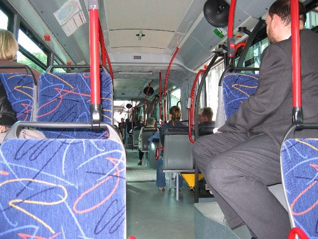 Blick durch den Bus