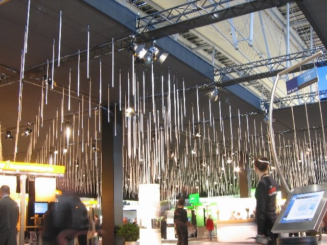 Futuristisch: der IBM-Stand