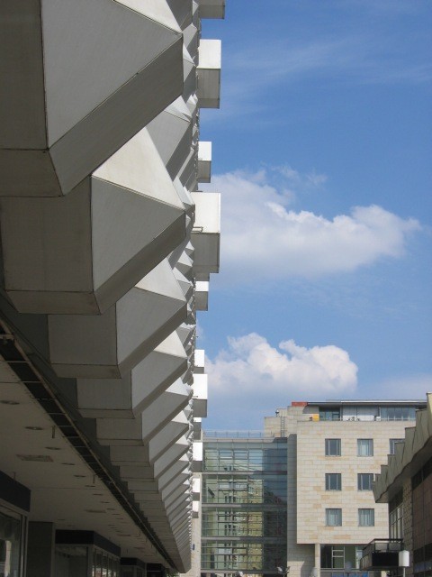 Die Fenster ragen heraus