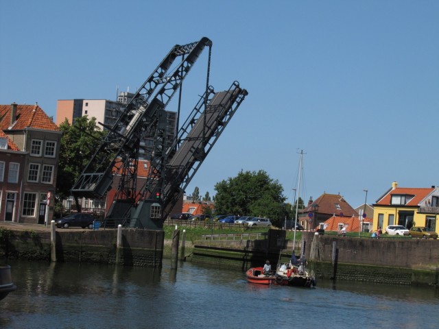 Maasluis - Klappbrücke offen