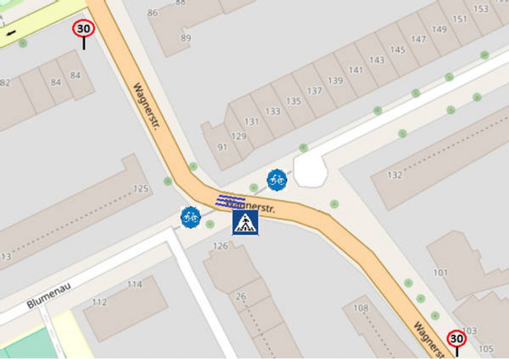 Umbau der Wagnerstraße - Schema