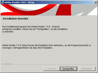 Adobe Reader und die Festplattenoptimierung - Bild 1